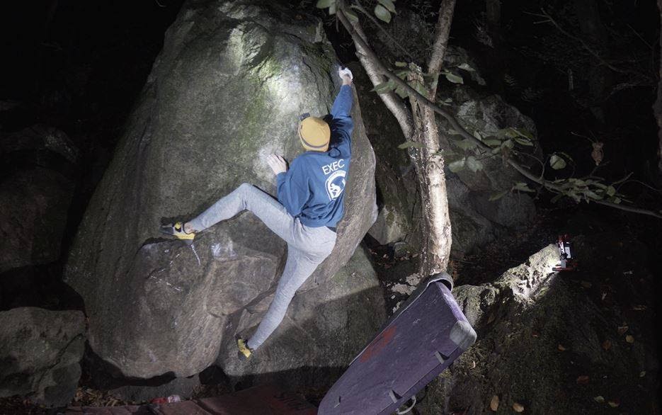 Trigg on *Power of Juan f7A* during a lamp session at Cademan Wood